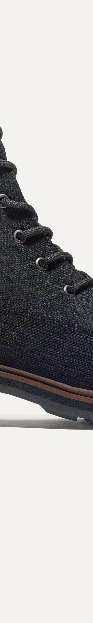 The Laced Lug Boot - Onyx Black