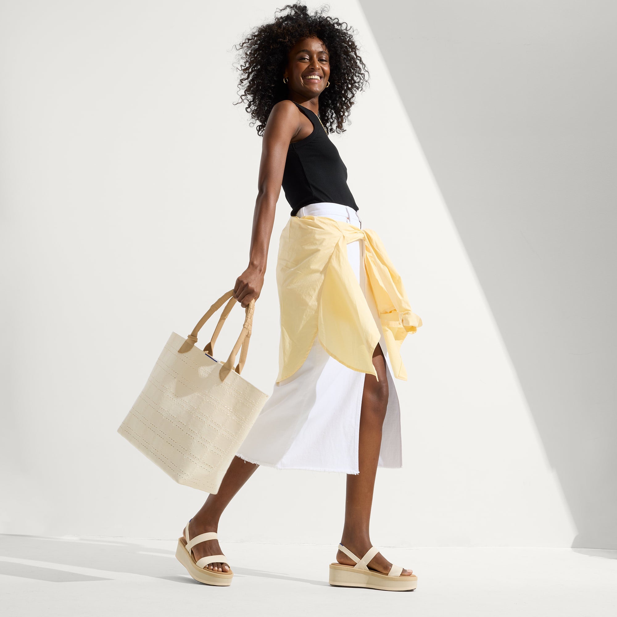 The Lightweight Tote - Ivory Perf - Image 3