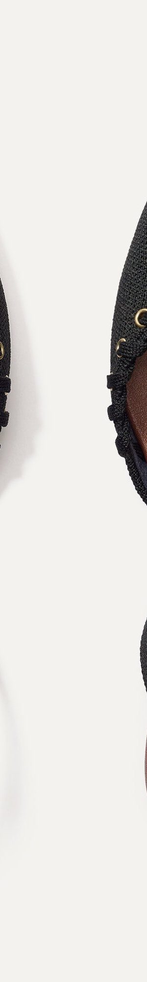The Almond Slingback - Eyelet Black